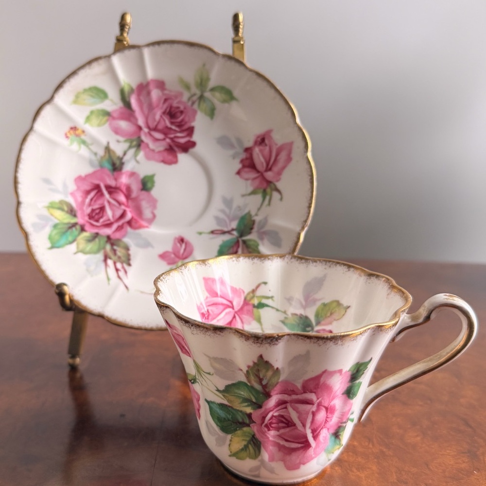 Royal Stafford “Berkeley Rose” Teacup and Saucer